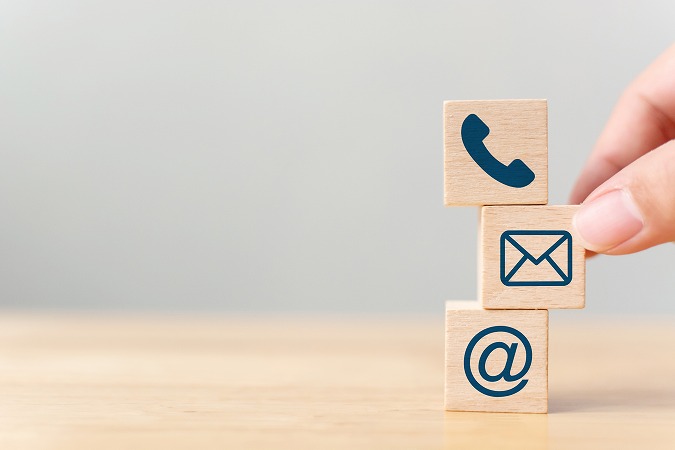 問い合わせアイコン ブロック