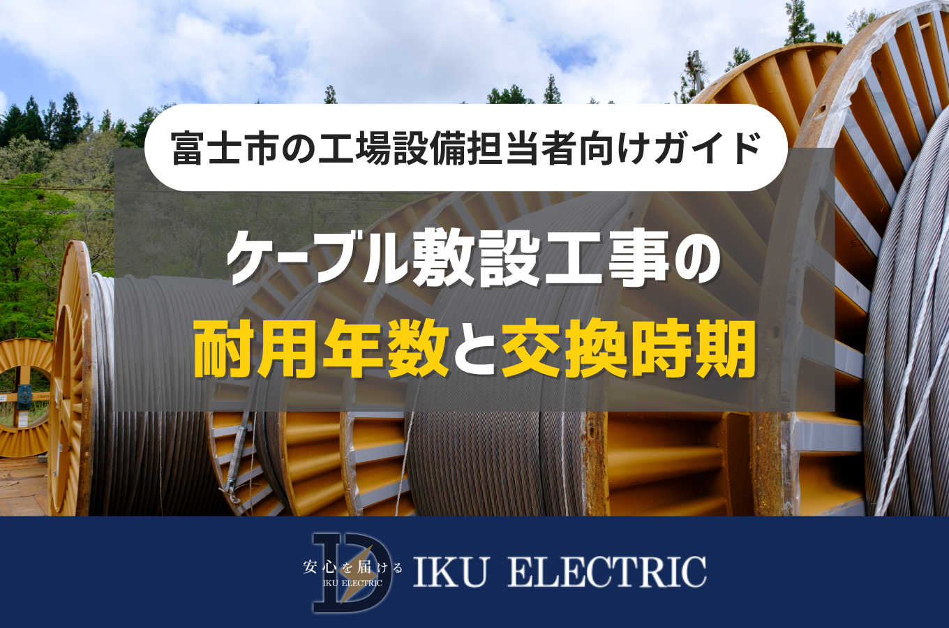 ケーブル敷設工事の耐用年数と交換時期｜富士市の工場設備担当者向けガイドサムネイル